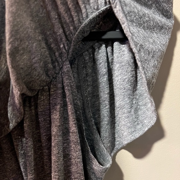 Current/Elliott Heather Grey On/Off Shoulder Mini Dress, super soft - Picture 6 of 10